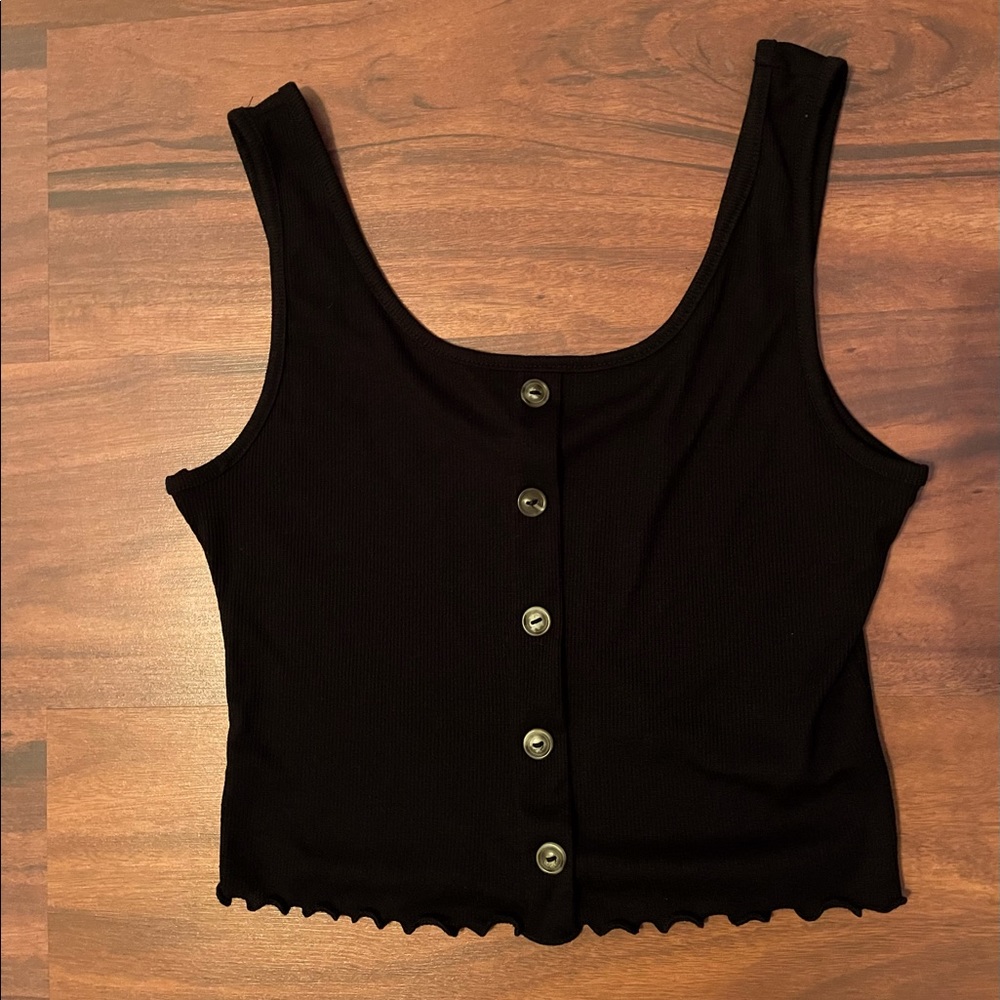 Live in the moment crop tank top
